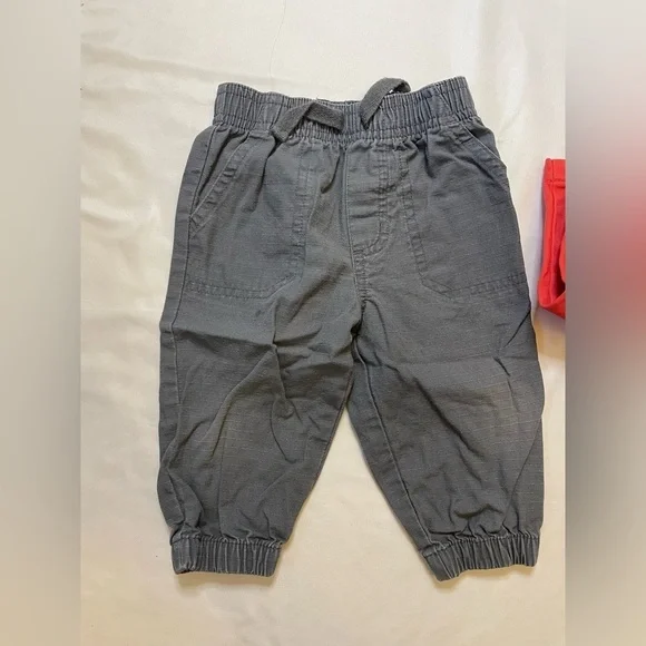 Boys set of 2 garanimals and carters size 6M red and grey pants - Picture 2 of 5